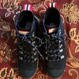 NWOT HUNTER Black Canvas Desert Commando Boots Size 7